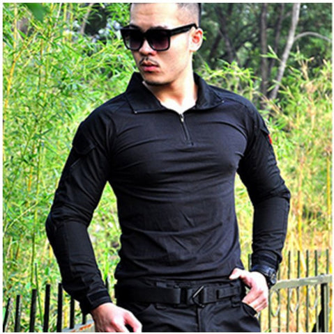 Black Militar Tactical Shirt